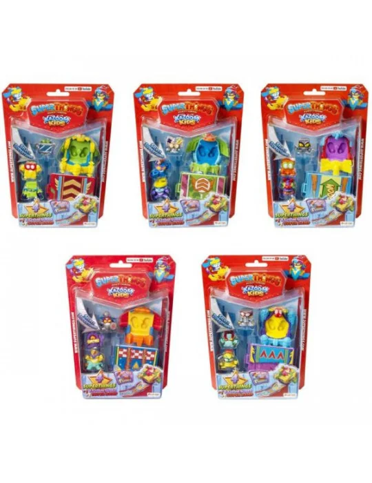 SuperThings: Kazoom Kids 4 figura csúszkával - többféle