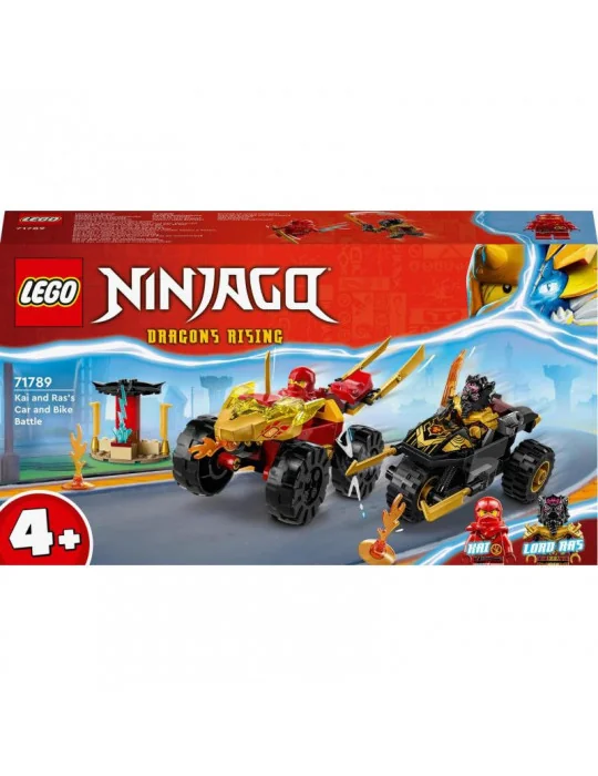 LEGO 71789 NINJAGO Kai a Ras v súboji auta s motorkou