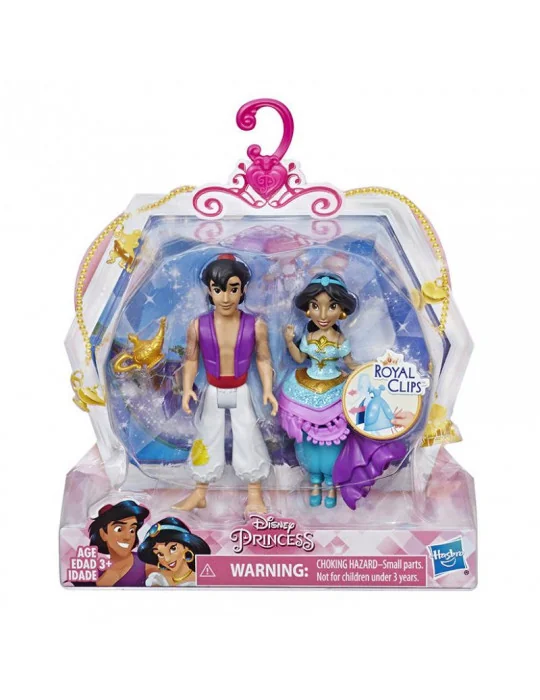 Mattel E3051 Disney Princess Mini princezná Jasmin a princ Aladin