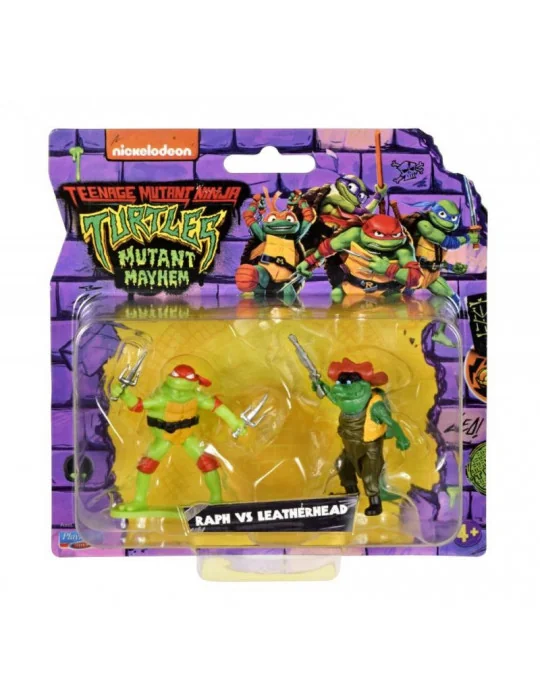 Teenage Mutant Ninja Turtles - Minifigúrky korytnačky NINGA - Raph vs Leatherhead