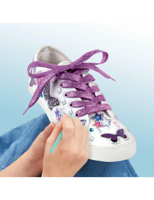 Make it Real Dekoratívne samolepky na topánky Butterfly Bling
