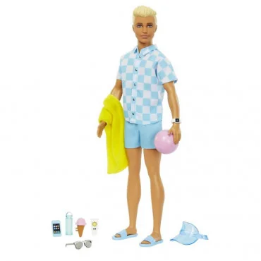 Mattel HPL74 Barbie Ken na pláži