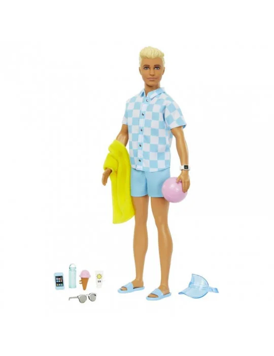 Mattel HPL74 Barbie Ken na pláži