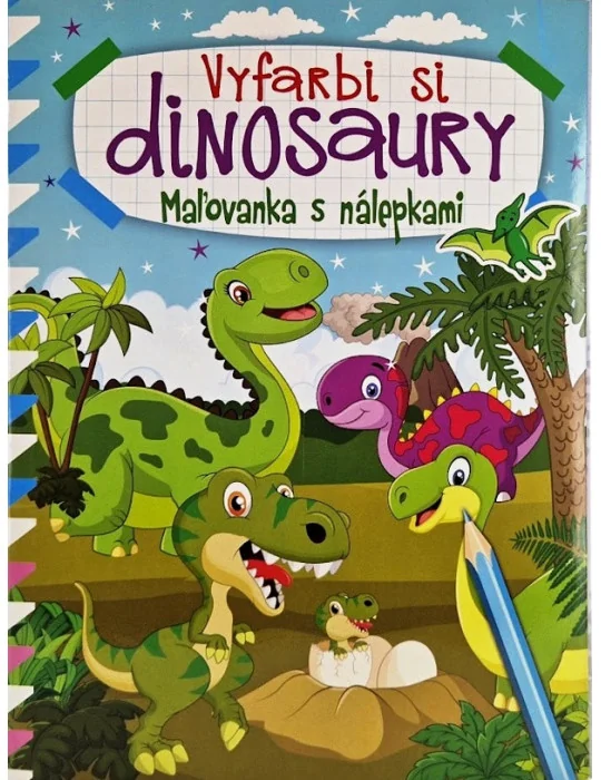 Foni book Vyfarbi si dinosaury Omaľovanka s nálepkami