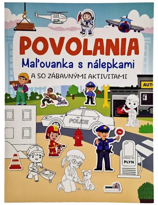 Foni book Povolania-maľovanka s nálepkami