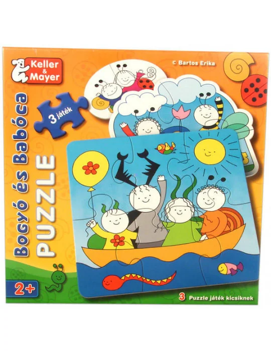 Keller - Mayer 713212 Bogyó és Babóca: 2-4-6 db-os Baba puzzle