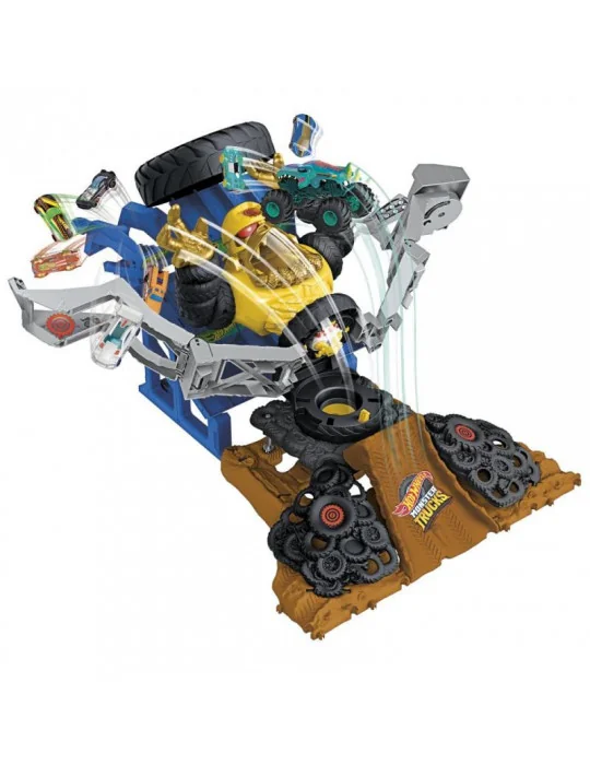 Mattel HPN71 Hot Wheels Monster Trucks Mega-Wrex verzus Crushzilla aréne 