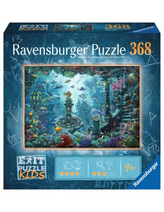 Ravensburger 13394 Exit KIDS Puzzle: Potopená Atlantída 368 dielikov