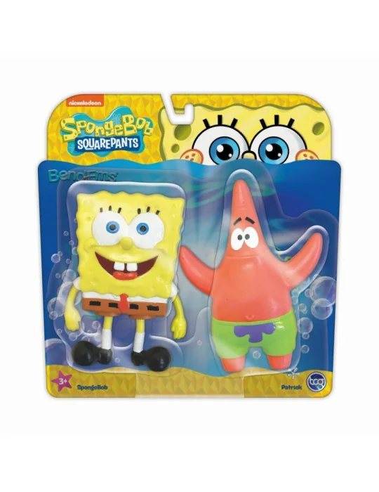 Bend~EMS™ - Spongebob figúrkay - Spongebob a Patrick 12 cm