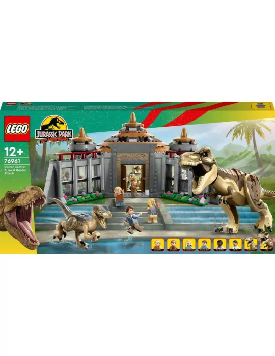 LEGO 76961 JURASIC WORLD Stredisko pre návštevníkov: útok T-rexa a raptora