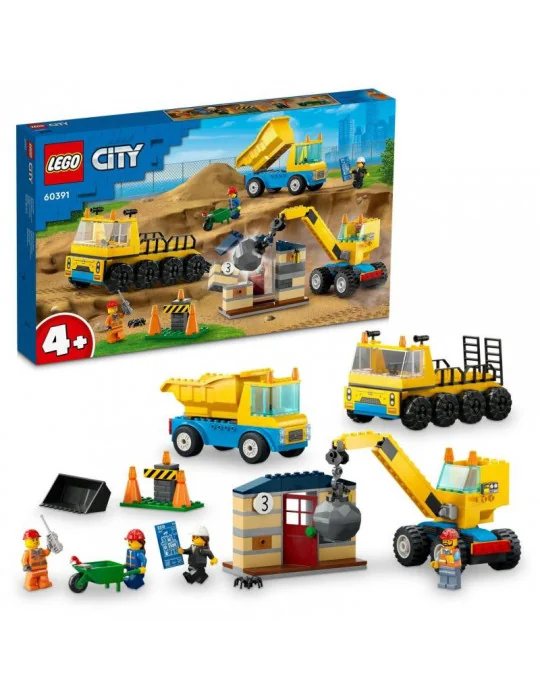 LEGO 60391 CITY Stavebná dodávka a demolačný žeriav