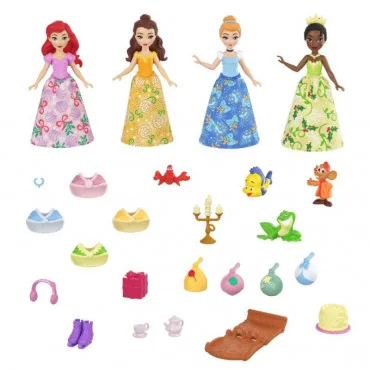 Mattel Disney princess Adventný kalendár s malými bábikami 2023