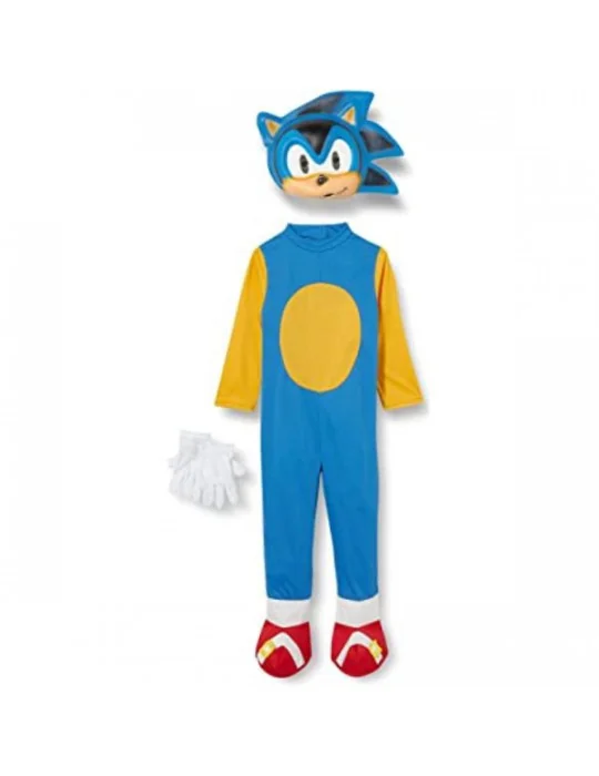 Rubies 883745M - Kostým Sonic s maskou 110 - 116 cm