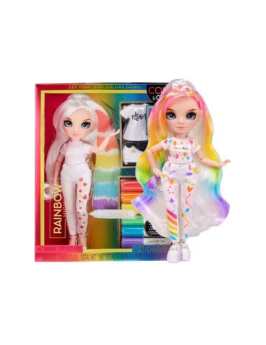 MGA Rainbow High Fashion Doll Color & Create s modrými očami