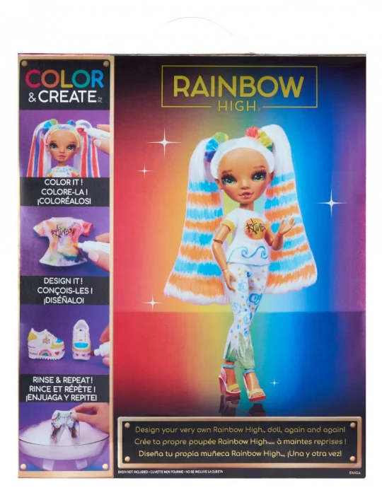 MGA Rainbow High Fashion Doll Color & Create so zelenými očami 