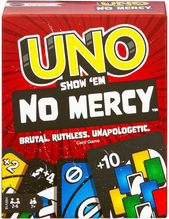 Mattel HWV18 UNO Show 'em No Mercy - bezkompromisová 