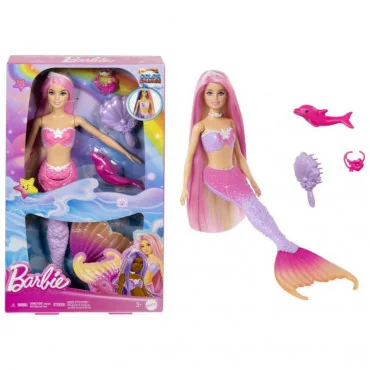 Mattel HRP97 Barbie a dotyk kúzla - Morská panna Malibu - color change