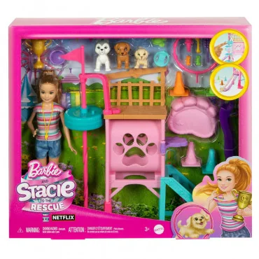 Mattel HRM10 Hracia súprava Barbie a Stacie - záchrana šteniatok
