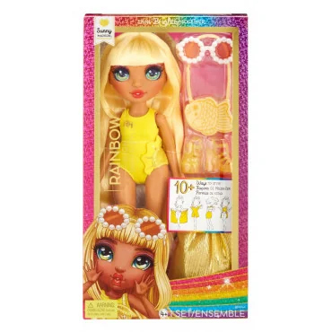 MGA 507284 Rainbow High Swim Fashion bábika Sunny Madison v plavkách