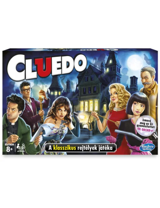 Hasbro 38712 Cluedo - Klasszikus bűnügyi detektív társasjáték