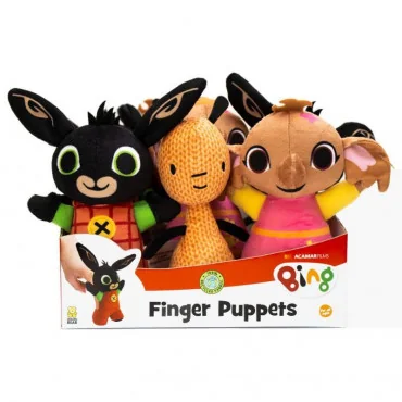 Bing Plyšový zajačik Bing a jeho kamaráti - prstové bábky Bing 