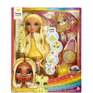 Rainbow High Fashion bábika so zvieratkom - Sunny Madison