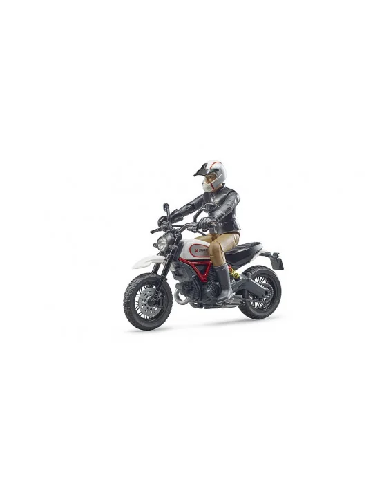 Bruder 63051 motorka Ducati Scrambler Desert Sled s jazdcom