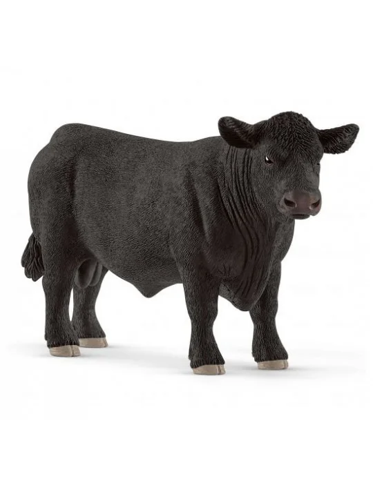 Schleich 13879 domáce zvieratko dobytok čierný Aberdeen Angus býk
