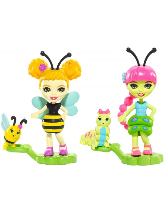 Mattel Enchantimals Chrobáčiky Cay Caterpillar a Scriggly s Beetrice Bee a Pollen
