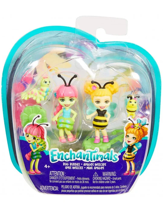 Mattel Enchantimals Chrobáčiky Cay Caterpillar a Scriggly s Beetrice Bee a Pollen
