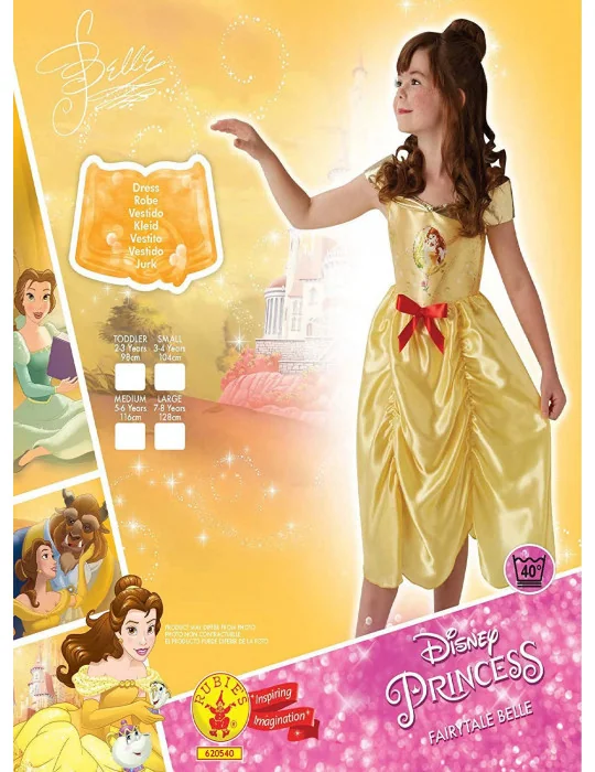 Rubies 620540M - Kostým Disney princezná Kráska Bella 110 - 116