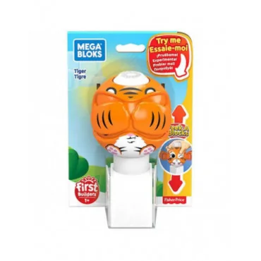Mattel GKX45 Mega Bloks Peek A Blocks zvieratko tigrík