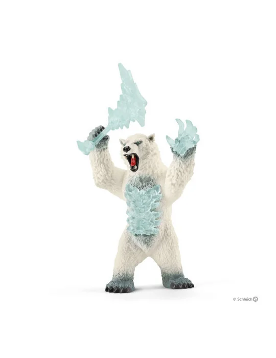 Schleich 42510 bojová bytosť snežný medveď so zbraňou