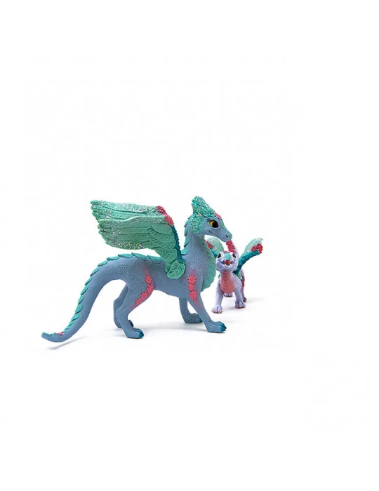 Schleich 70592 mýtické bytosti kvetinový drak s mláďaťom
