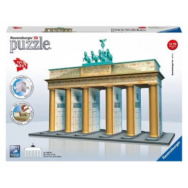 Ravensburger 3D 12551 - Puzzle Brandenburská brána Berlin 324 ks