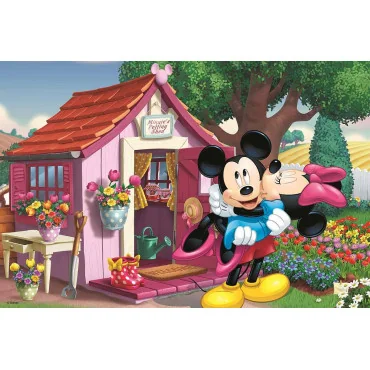 Trefl Puzzle Mickey a Minnie na záhrade 60 ks