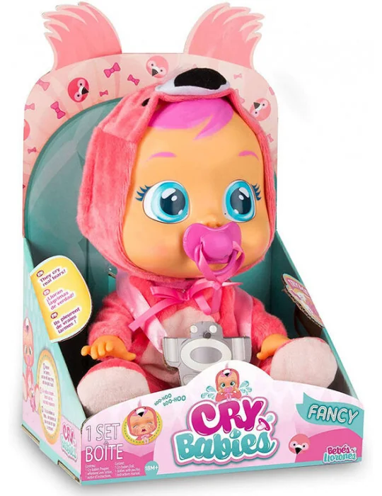Tm toys IMC097056 Bábika Cry Babies Fancy Flamingo