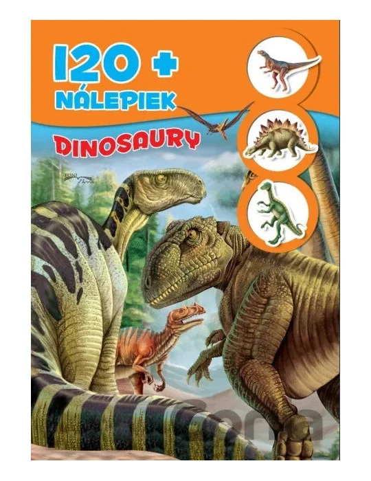Zošit Dinosaury so 120 nálepkami