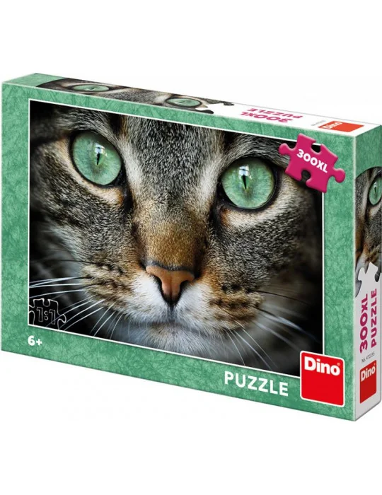 Dino 472235 Puzzle 300 XL dielov Zelenooká mačka 