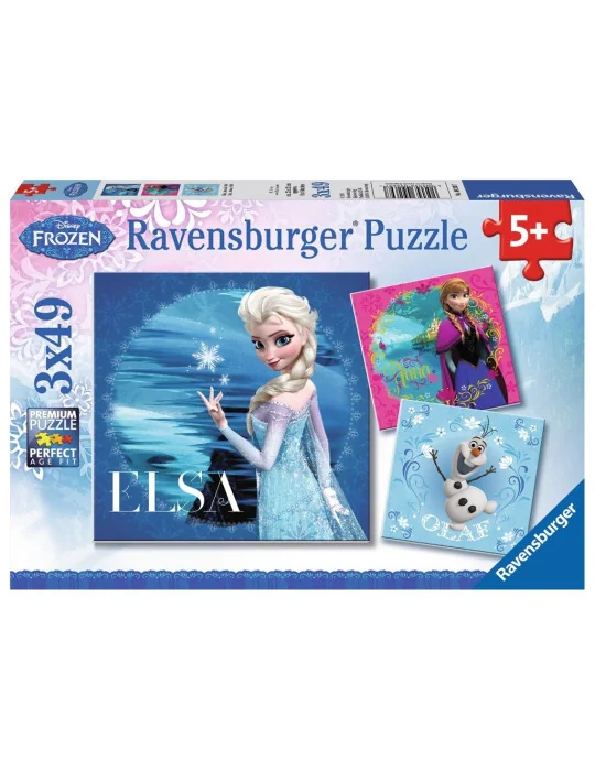 Ravensburger 09269 Puzzle 3x49 dieloov Frozen Ľadové kráľovstvo 