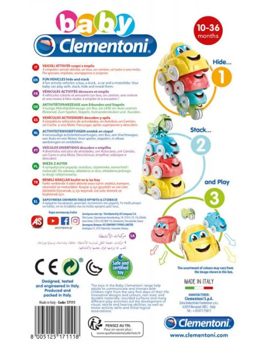 Clementoni 17111 Baby veselé autíčka