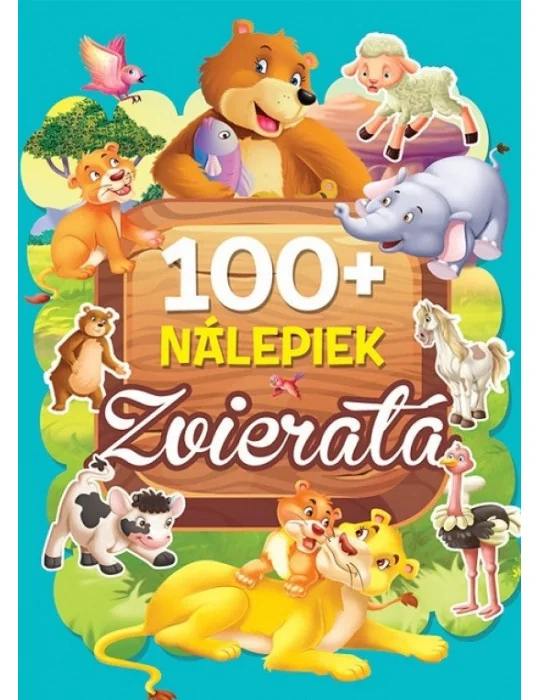 Wiky Pracovný zošit Kniha s nálepkami 100 + zvieratá